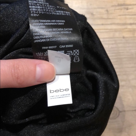 Black bebe Slip Dress Size S - Picture 3 of 3